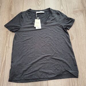 Mango Dark Gray Short Sleeve Tee